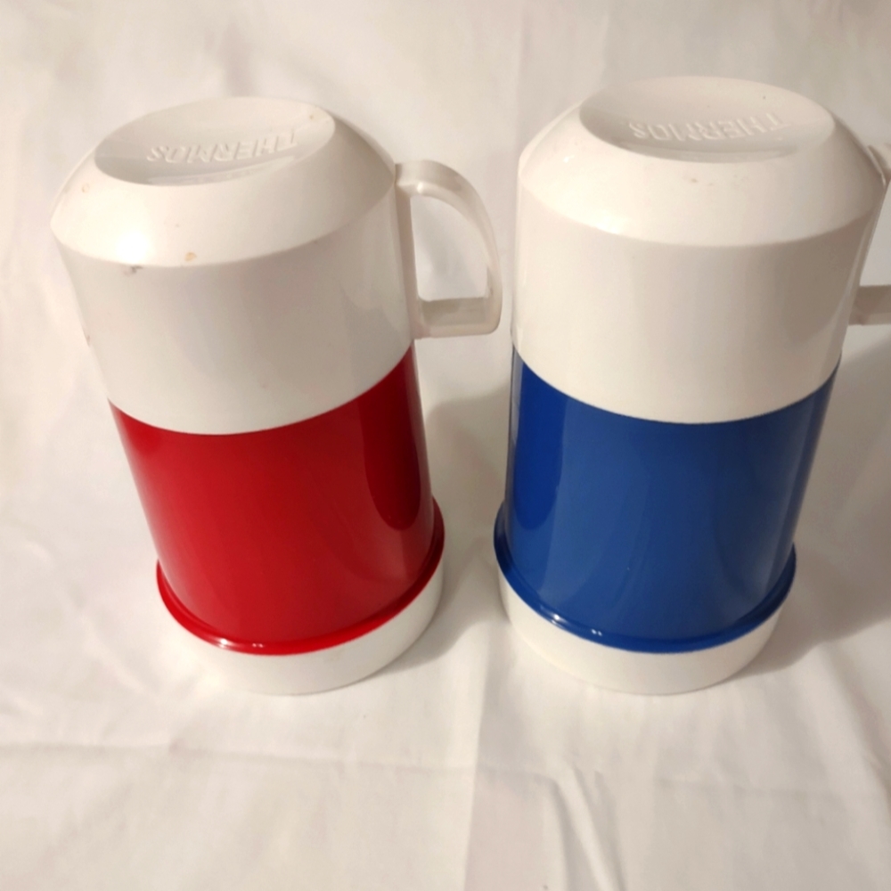 2 Thermos  GT narrow neck  containers.